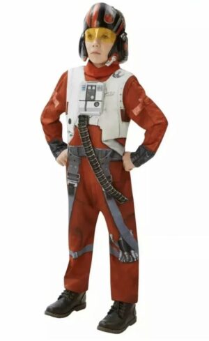 Star Wars Deluxe Poe X-Wing Fighter Costume Childs Fancy Dress