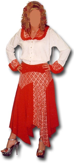 Abba Waterloo Costume Anni-Fred Fancy Dress Eurovision